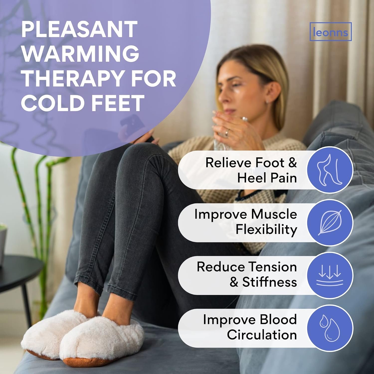 Microwavable Slippers for Women and Men - Heated Booties Warming Slippers for Heat Therapy | Microwave Heated Foot Warmers/Socks -Comfortable Heated Slippers Woman and Men - Image 3