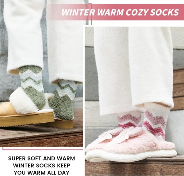 Fuzzy Socks for Women - Womens Fuzzy Socks Fluffy Cozy Socks Warm Socks for Women Slipper Socks - Image 8