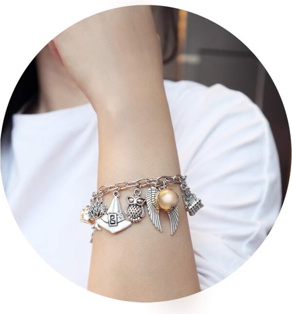 Fancy Space Charm Bracelets Jewelry Set Wizardry Themed Adjustable Bracelet Birthday Christmas Gift For Kids Girls Women - Image 4