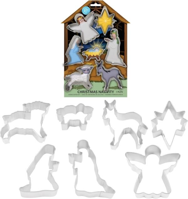 R & M International Christmas Nativity Set Cookie Cutter, One Size, Gray - Image 3