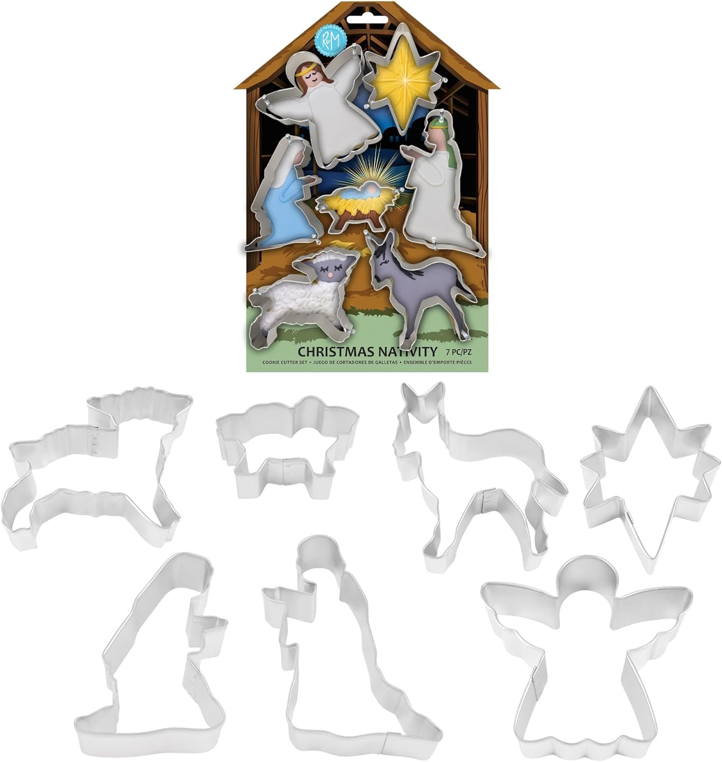 R & M International Christmas Nativity Set Cookie Cutter, One Size, Gray - Image 3