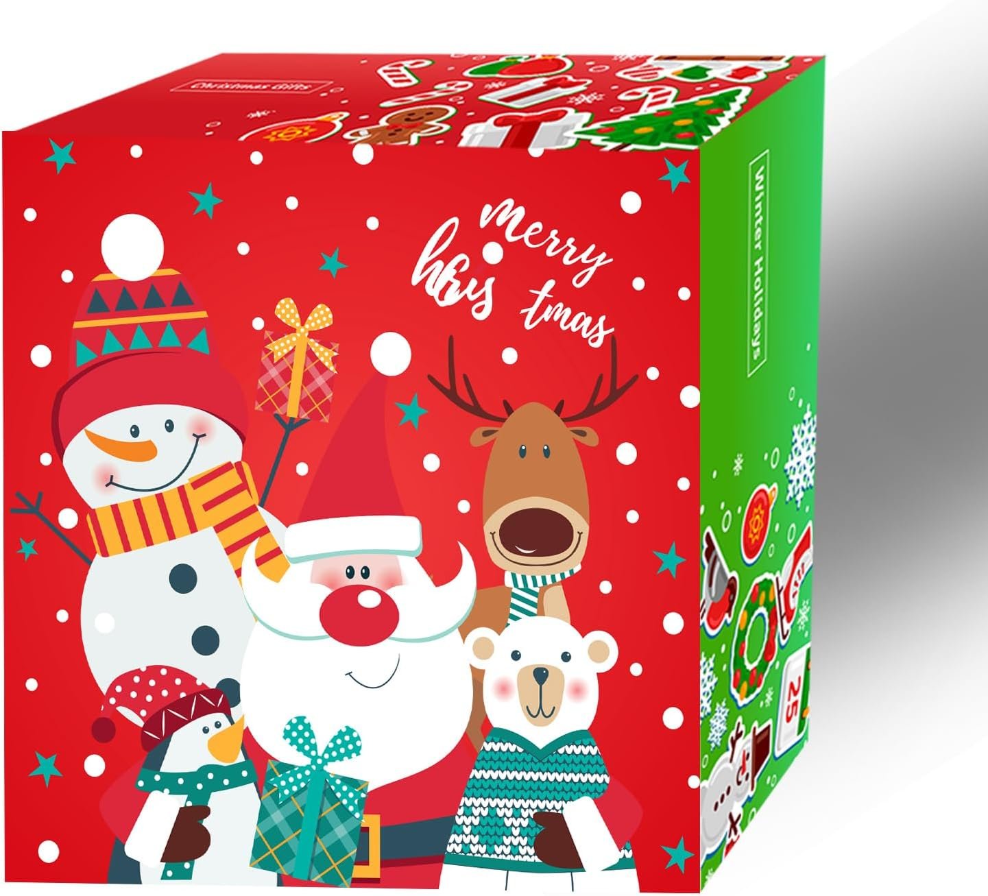 Christmas Squishy Toys, 34 PCS Squishies Christmas Party Favors for Kids Boys Girls, Mochi Kawaii Squishy Stress Reliever Anxiety Toys, Classroom Prize Bulk Gifts for Christmas Treat Goody Bags - Image 9