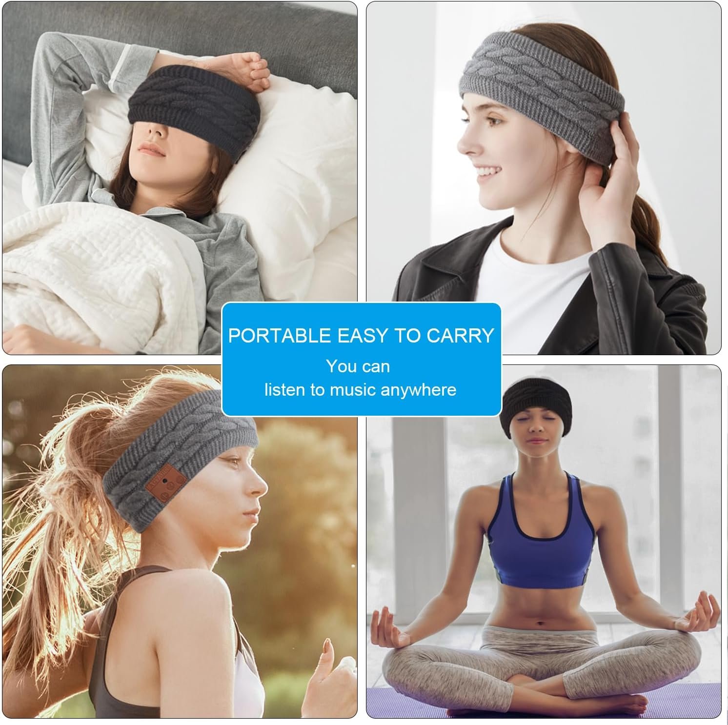 Bluetooth Headband, Bluetooth 5.2 Sleep Headphone,24 Hours Play Time,HD Stereo, Built-in Microphone, Workout, Running, Sports, Men/Women Gift. - Image 7