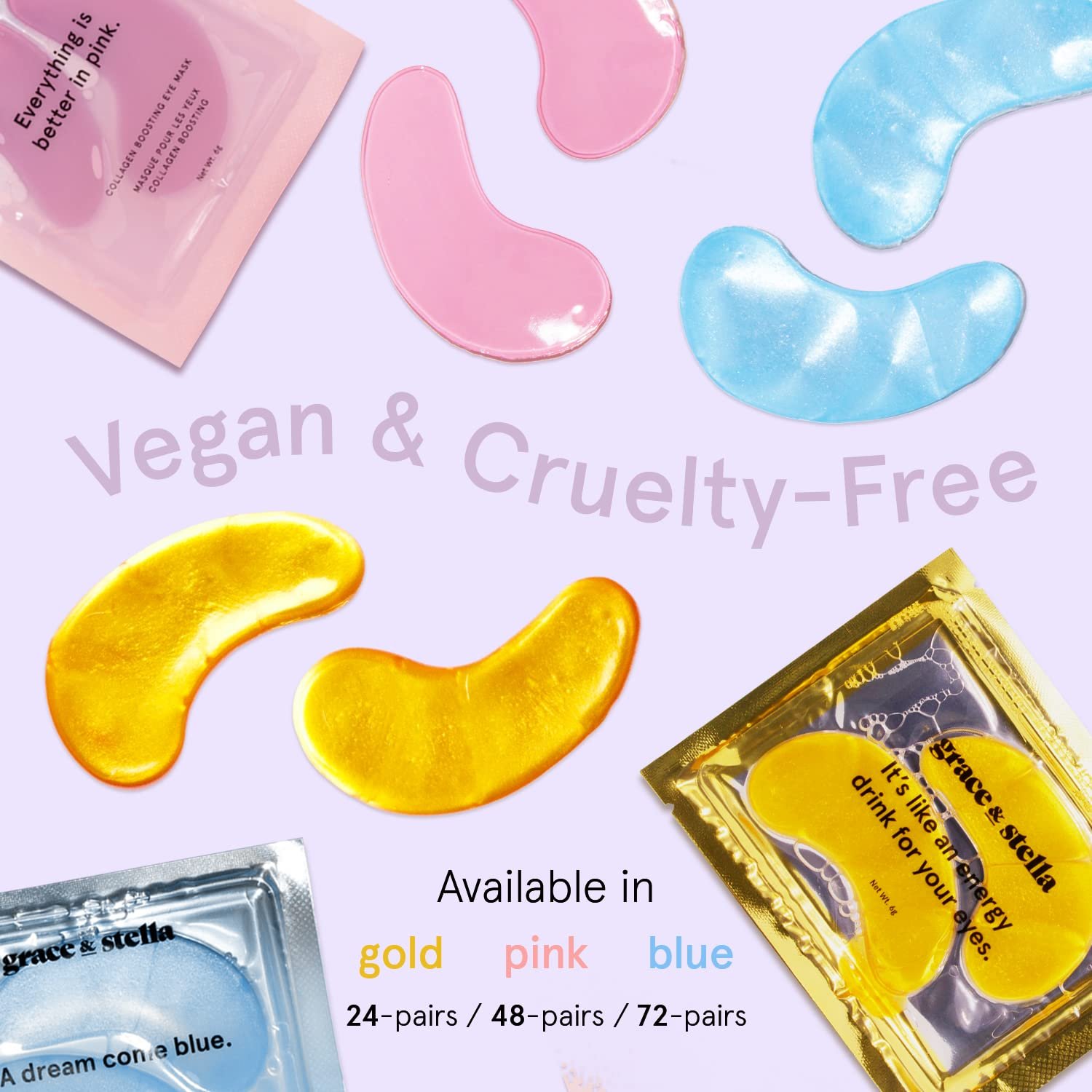 grace & stella Award Winning Under Eye Mask - Christmas Gifts for Women, Christmas Gifts for Mom - Reduce Dark Circles, Puffy Eyes, Undereye Bags, Wrinkles - Under Eye Patches - Vegan (24 Pairs, Pink) - Image 7