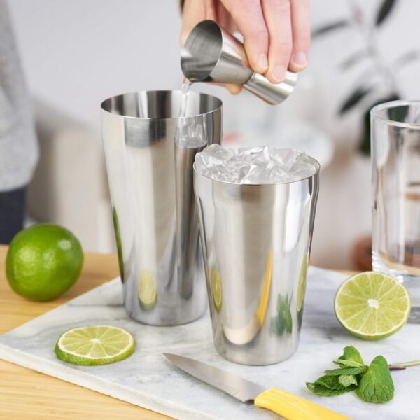 True Advance Boston Cocktail Shaker set, Stainless steel Boston Drink Shaker, Martini Shaker set of 2, 18oz & 25oz - Image 6