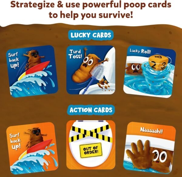 Skillmatics Card Game - Poop Wars, Fun & Fast-paced Game of Strategy, Party Game for Kids for Girls & Boys Ages 6, 7, 8, 9 & Up - Image 6
