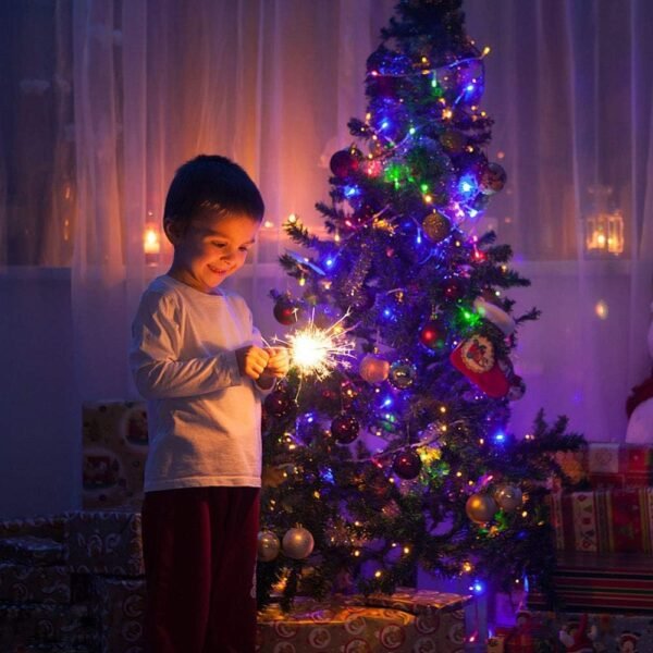 Christmas String Lights End-to-End Plug 8 Modes 108FT 300 LED IP55 Outdoor Waterproof UL Certificated Indoor Fairy Lights Garden Wedding Christma Trees Parties Decoration Multicolor - Image 8