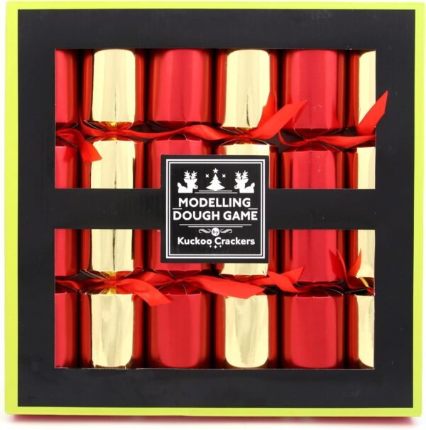 Olde English Crackers Modelling Dough Game Party Favors - Set of six Decorative Favors for Christmas, Birthdays and All Party Occasions 6 Count (Pack of 1) - Image 2