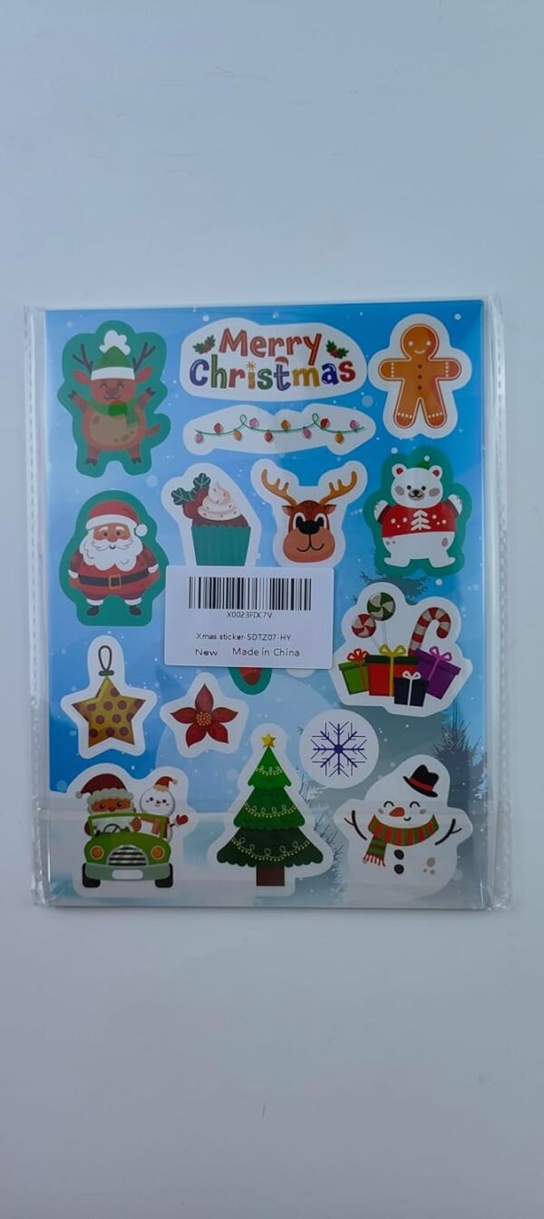 Christmas Theme Stickers, 284pcs Christmas Stickers for Kids, Merry Christmas Stickers Non-Repeating, Adhesive Xmas Winter Holiday Party Stickers, Christmas Goodie Bag Fillers Christmas Party - Image 9