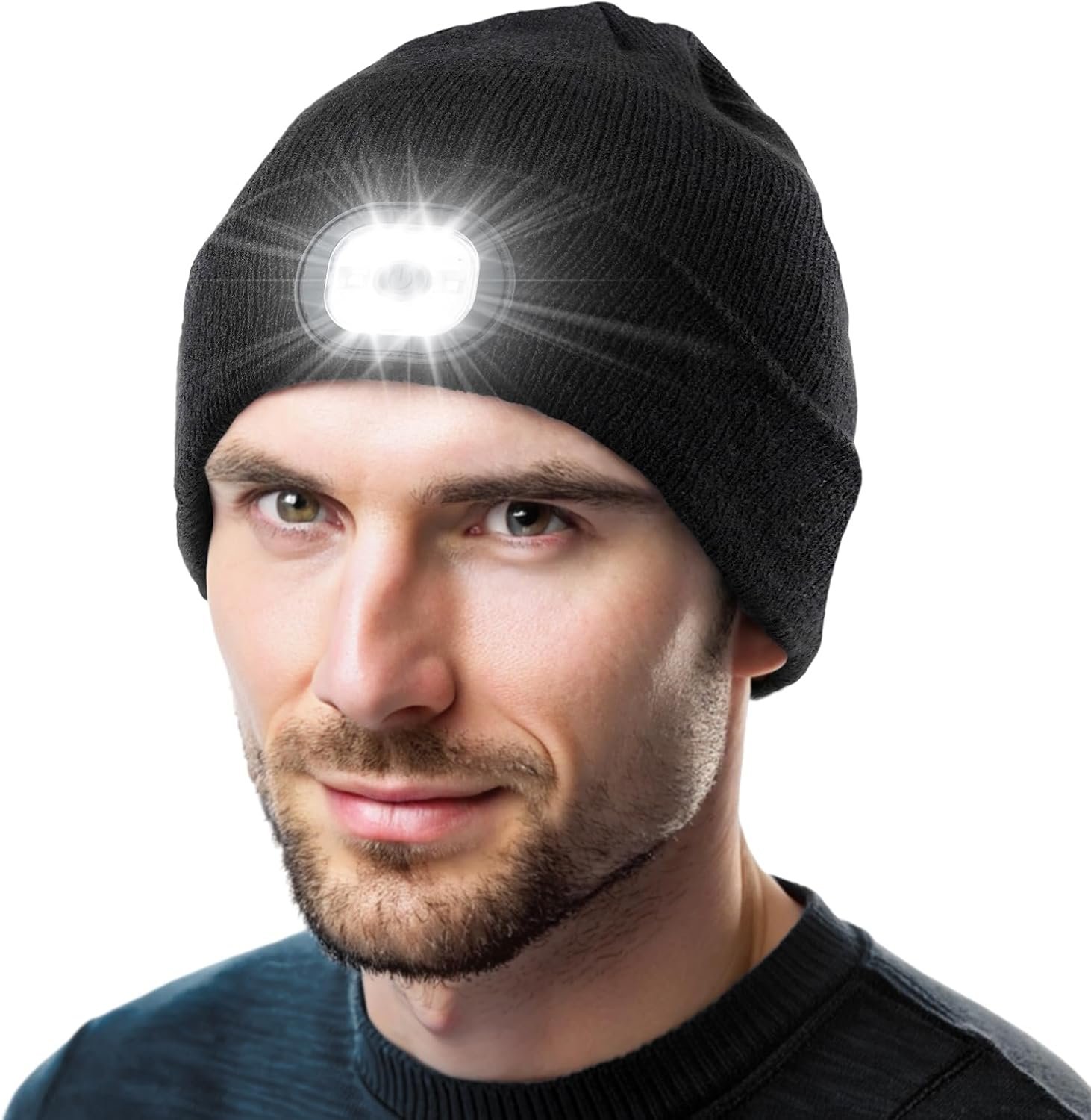 Stocking Stuffers for Adults Men Him, Led Beanie Hats for Men, Gifts for Men Dad Him, White Elephant Gifts for Adults, Mens Gifts for Christmas, Who Want Nothing, Cool Gadgets Stuff Tools for Men - Image 2
