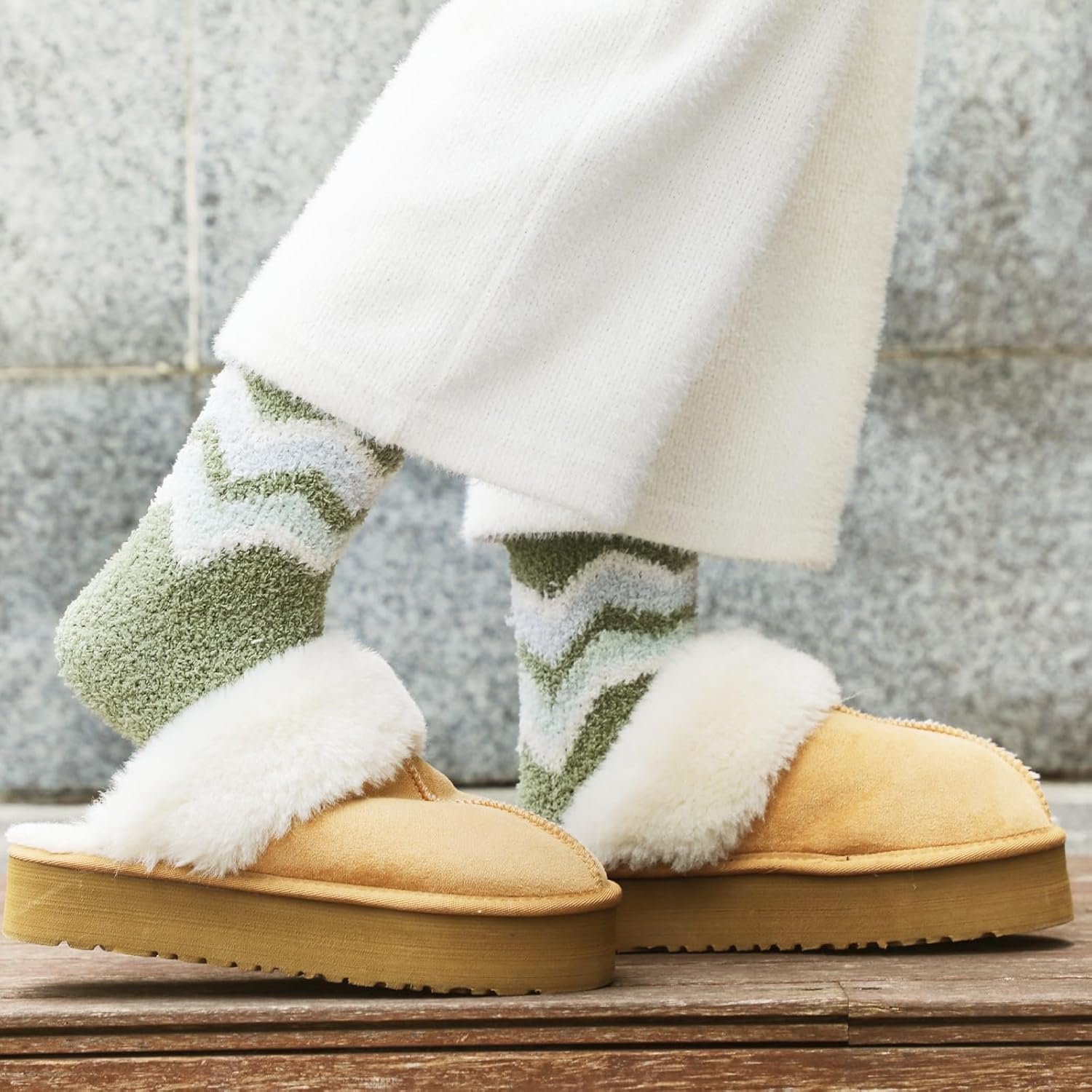 Fuzzy Socks for Women - Womens Fuzzy Socks Fluffy Cozy Socks Warm Socks for Women Slipper Socks - Image 7