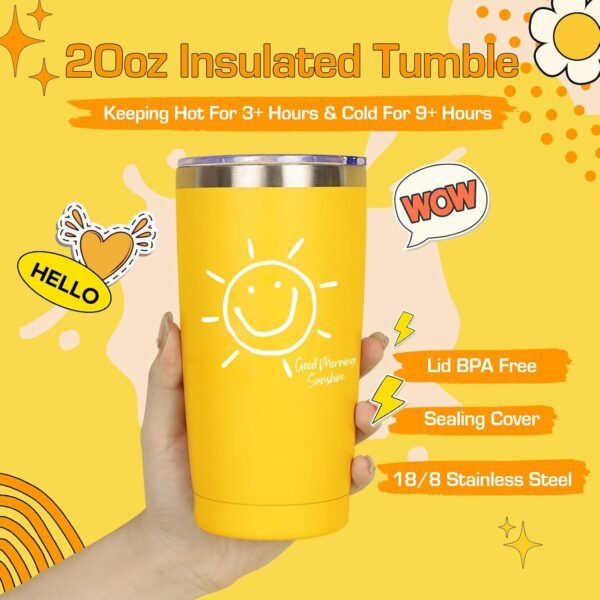 Gift Baskets for Women, 10pcs Unique Birthday Gifts for Women, Best Friend Birthday Gifts, Get Well Soon Gift Basket Sending Sunshine Gifts Cheer Up Box for Sister Friendship - BRIGHTEN UP HER DAY! - Image 5