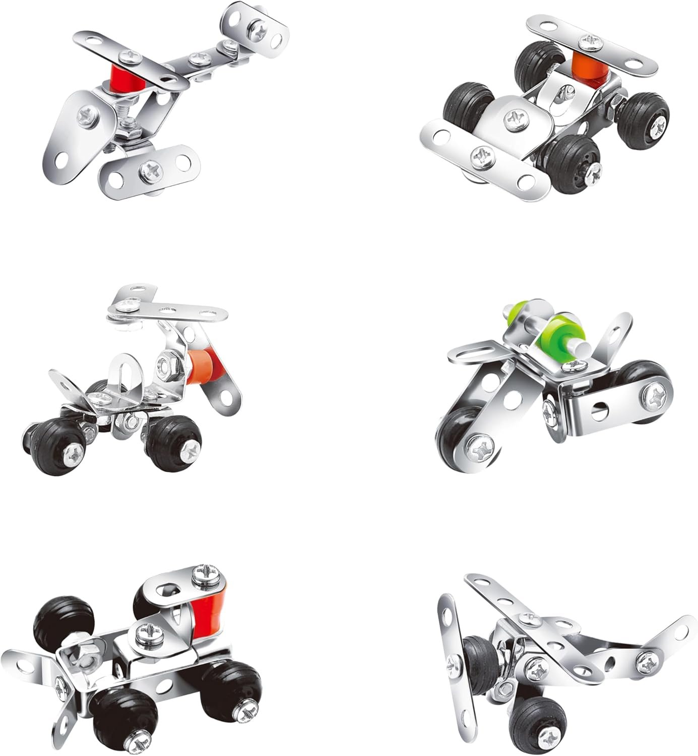 Olde English Crackers Metal Construction Christmas Party Favors -- Set of 6 Favors Each Containing the Parts and Tools to Build a Different Metal Model - Image 3
