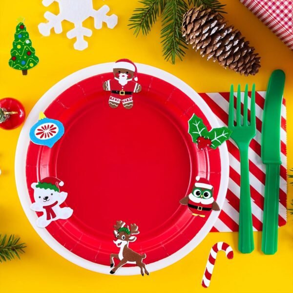 Winlyn 522 Pcs Bulk Assorted Christmas Stickers Christmas Crafts Foam Self-Adhesive Santa Reindeer Snowman Stickers Embellishment Winter Crafts for Kids Holiday Craft Projects Classroom Activities - Image 8