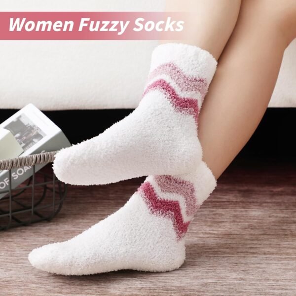 Fuzzy Socks for Women - Womens Fuzzy Socks Fluffy Cozy Socks Warm Socks for Women Slipper Socks - Image 6