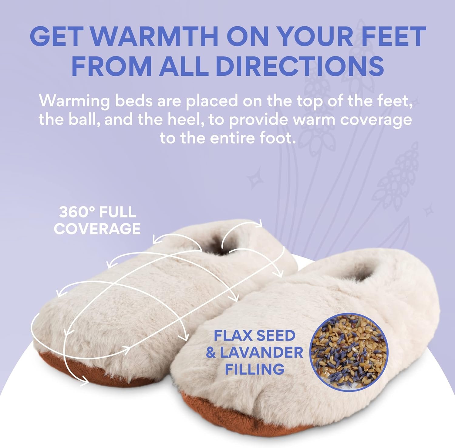 Microwavable Slippers for Women and Men - Heated Booties Warming Slippers for Heat Therapy | Microwave Heated Foot Warmers/Socks -Comfortable Heated Slippers Woman and Men - Image 6