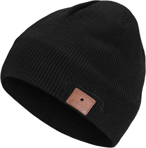 Bluetooth Beanie, Bluetooth V5.2 Wireless Knitted Winter hat, 24 Hour Play time - Image 2