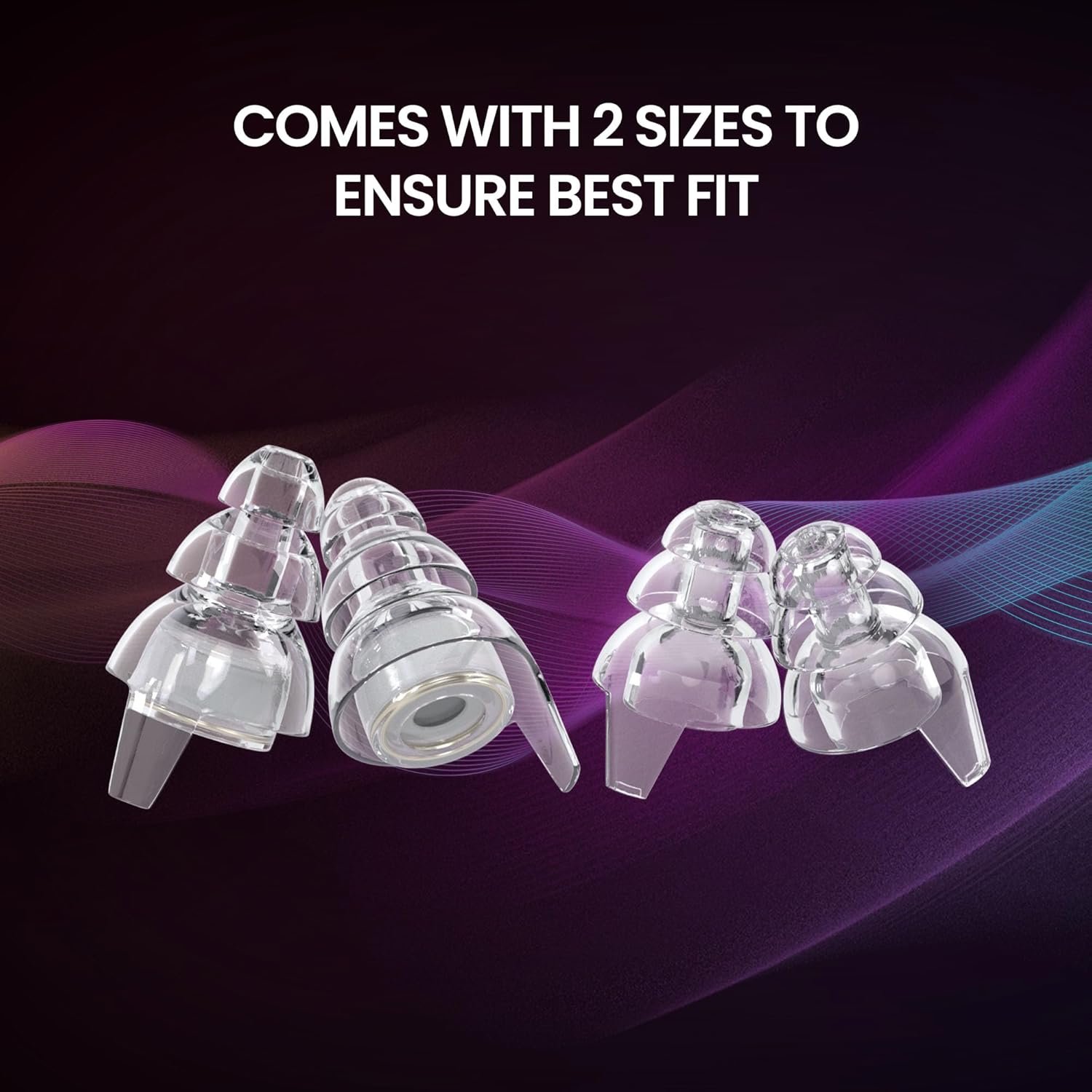 Eargasm High Fidelity Earplugs with Transparent Filters - Reusable Noise Reduction Hearing Protection Ear-Plugs with Carrying Case for Motorcycle, Concerts, Festivals, Raves, Live Events, Sports - Image 4