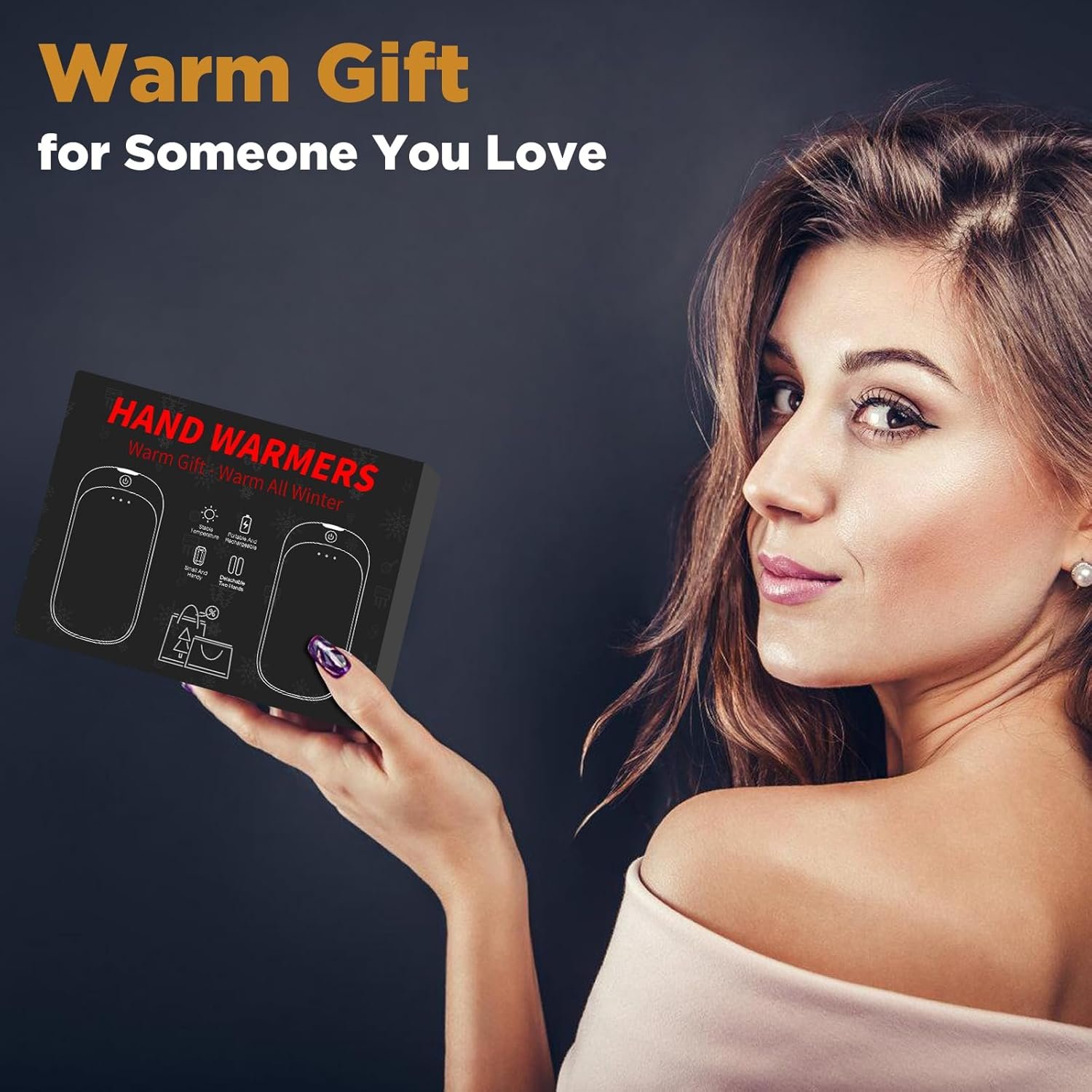 2 Pack Hand Warmers Rechargeable, Portable Electric Hand Warmers Reusable, USB 2 in 1 Handwarmers, Outdoor/Indoor/Warm Gifts for Men Women Kids - Image 8