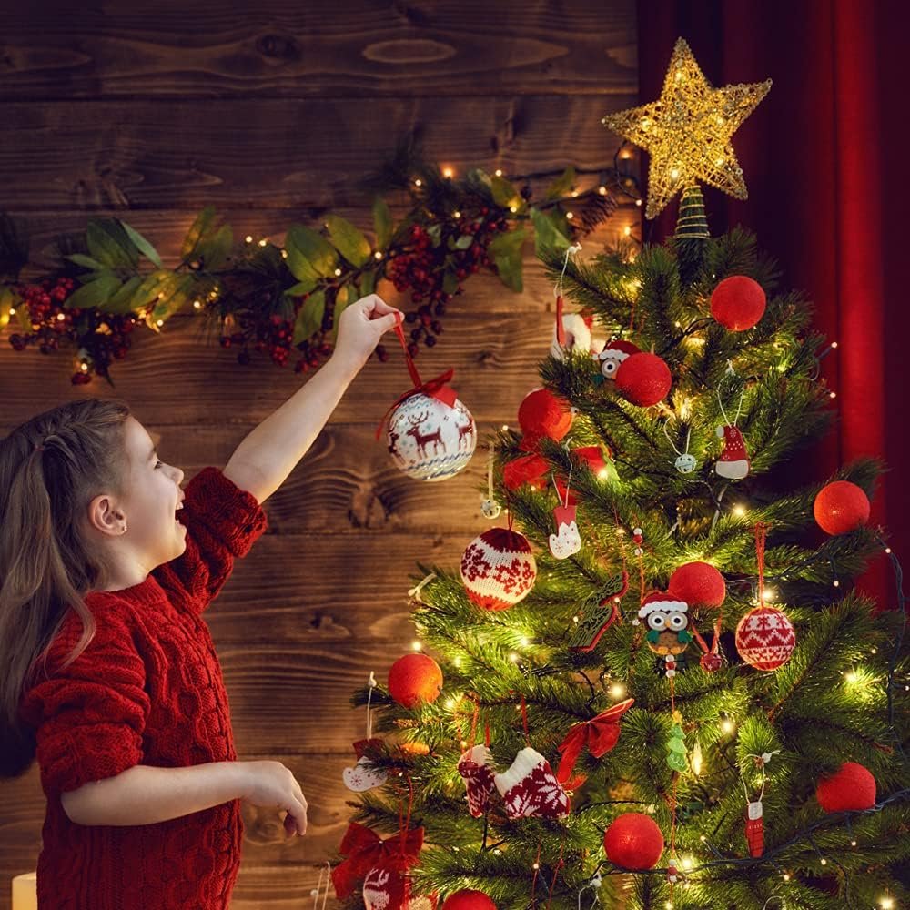 XIMISHOP Christmas Tree Toppers Xmas Glitter Gold Hollow Star Treetop Topper for Christmas Tree Decoration. 1 - Image 8