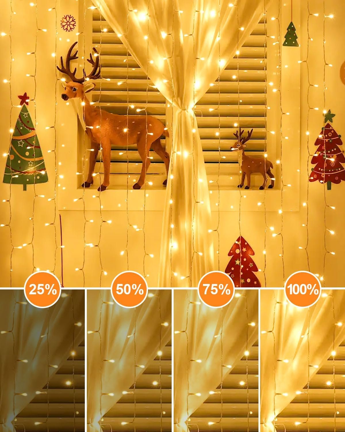 355FT 900 LED Christmas Lights, Extra Long Outdoor String Lights Waterproof, Timer & Memory, 8 Modes Dimmable Plug in Fairy Lights for Outside Tree Wedding Patry Holiday Decorations, Warm White - Image 8
