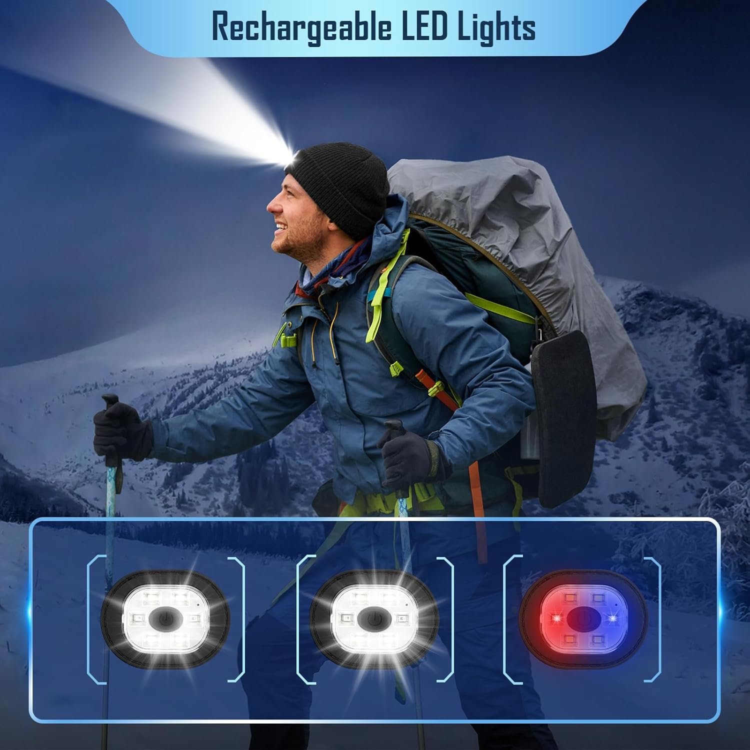 Stocking Stuffers for Adults Men Him, Led Beanie Hats for Men, Gifts for Men Dad Him, White Elephant Gifts for Adults, Mens Gifts for Christmas, Who Want Nothing, Cool Gadgets Stuff Tools for Men - Image 5