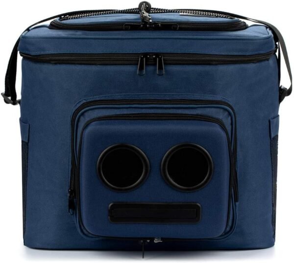 The #1 Cooler with Speakers on Amazon. 20-Watt Bluetooth Speakers for Parties/Festivals/Boat/Beach. Rechargeable, Works with iPhone & Android (Blue) - Image 2