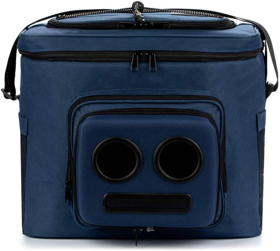 The #1 Cooler with Speakers on Amazon. 20-Watt Bluetooth Speakers for Parties/Festivals/Boat/Beach. Rechargeable, Works with iPhone & Android (Blue) - Image 2