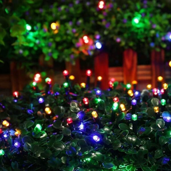 kemooie 300 LED Christmas Lights, 99FT Connective Green Wire Fairy Lights, Plug in 8 Lighting Modes, for Outdoor Christmas Tree Lights Wedding Party Decoration (Multicolor) - Image 5