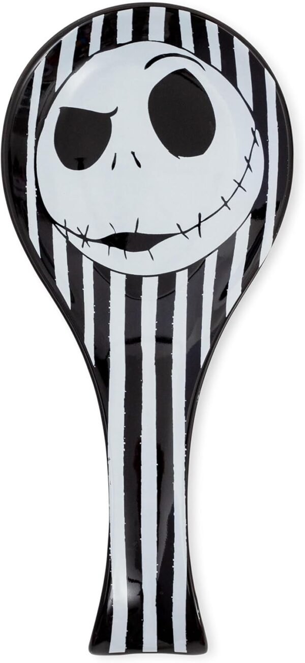 Disney The Nightmare Before Christmas Jack Skellington Ceramic Spoon Rest Holder | Kitchen Organizer For Utensils To Keep Countertop Clean - Image 2