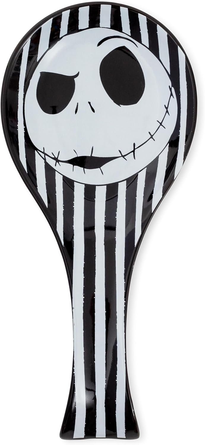 Disney The Nightmare Before Christmas Jack Skellington Ceramic Spoon Rest Holder | Kitchen Organizer For Utensils To Keep Countertop Clean - Image 2