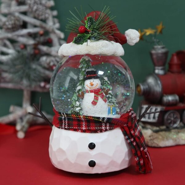 100mm Christmas Snow Globe, Glitter Music Water Snowball, Snowman, Santa Claus, Music Box, Christmas Decoration, Xmas Decor for Holiday (Cute Snowman) - Image 7