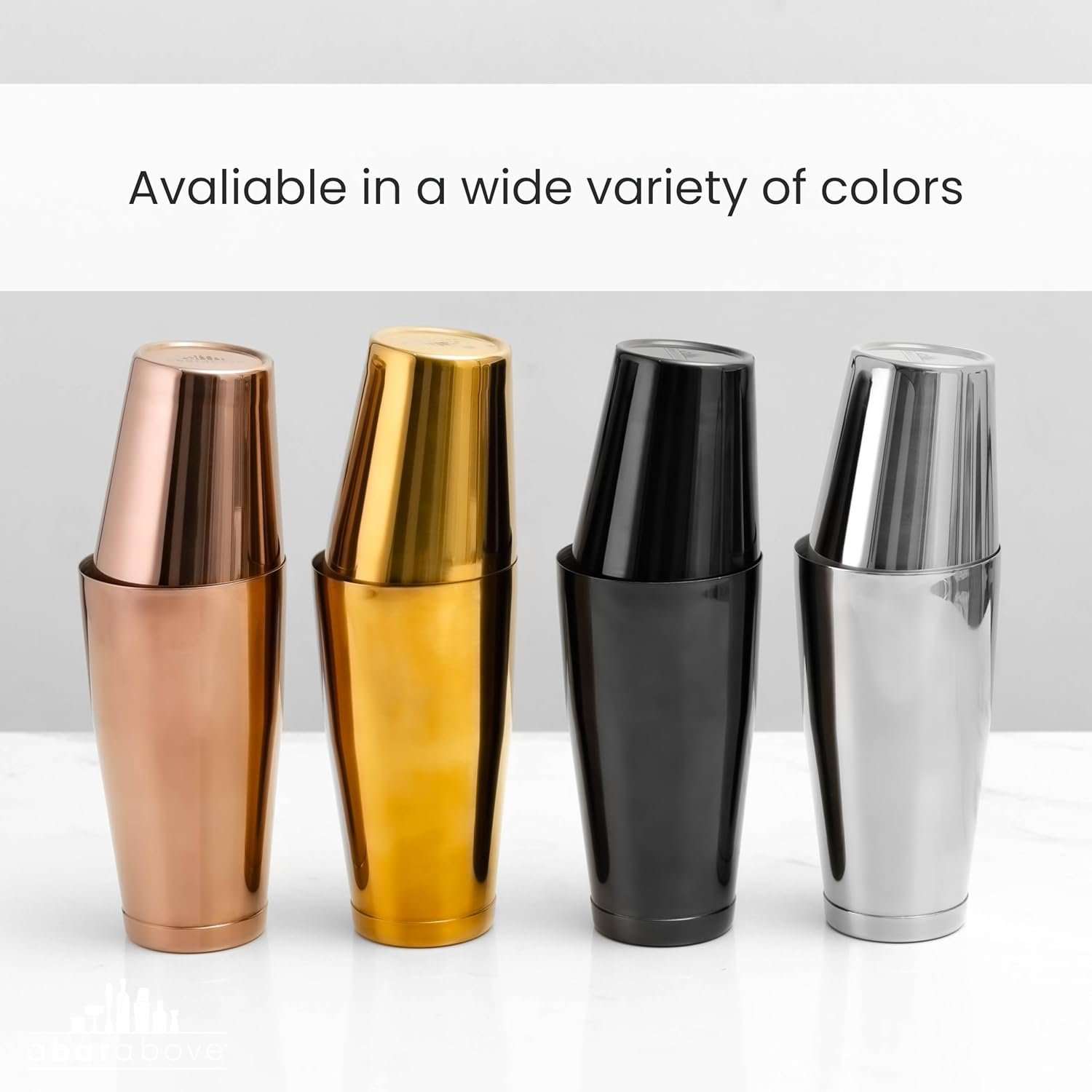 A Bar Above Professional Boston Shakers Set - 18oz Weighted & Unweighted Cocktail Shaker Set For Bartenders - Pro Bar Shaker Made from Premium Stainless Steel 304. Essential Bar Tools For Drink Making - Image 6