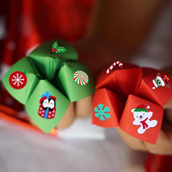 Winlyn 522 Pcs Bulk Assorted Christmas Stickers Christmas Crafts Foam Self-Adhesive Santa Reindeer Snowman Stickers Embellishment Winter Crafts for Kids Holiday Craft Projects Classroom Activities - Image 9