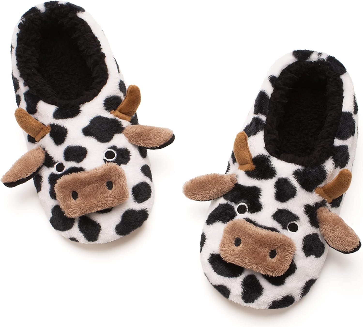 Cute Animal House Slippers, Warm Fuzzy Slipper Socks with Grippers Non Slip, Cozy Funny Gifts - Image 2