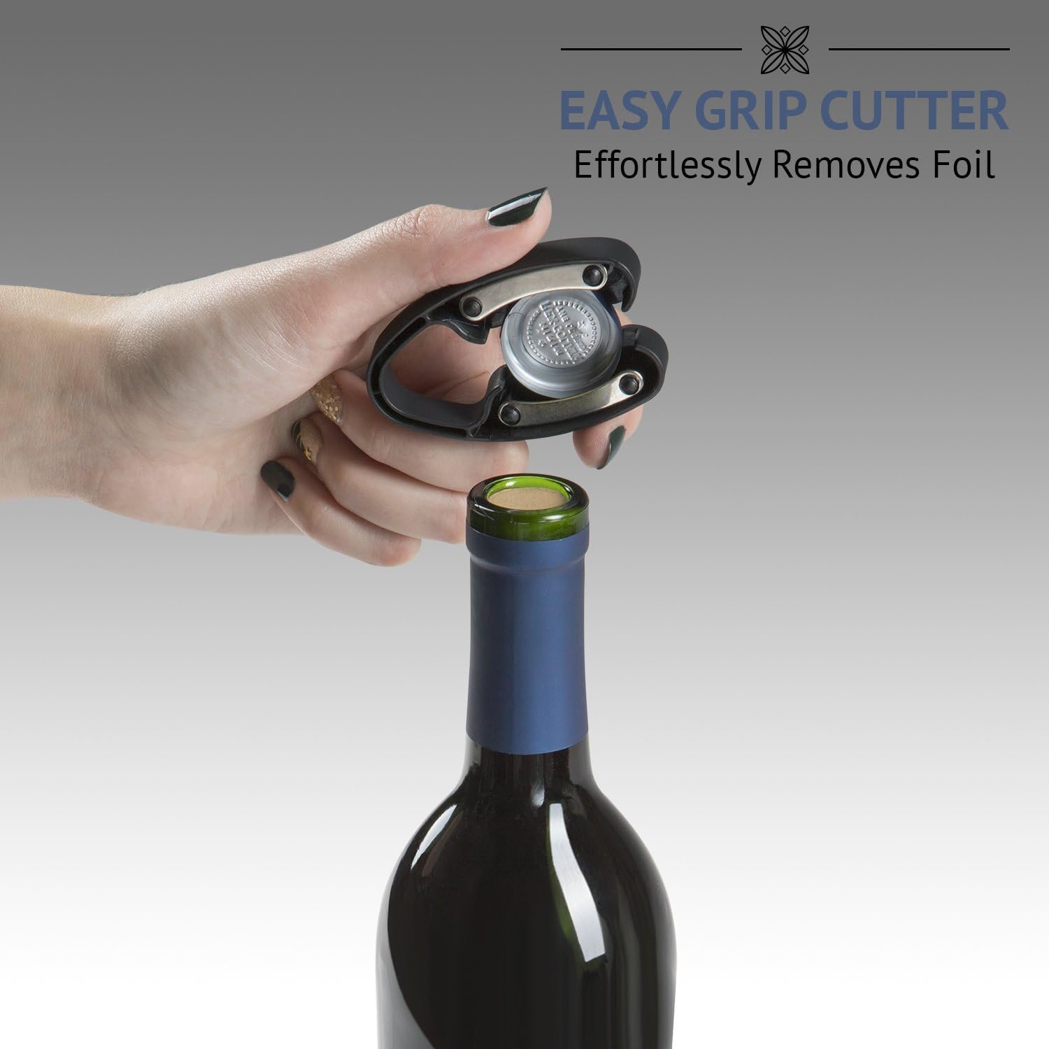 Ivation Electric Wine Gift Set - Includes Electric Bottle Opener, Wine Aerator, Electric Vacuum Preserver, Stoppers, Foil Cutter & Charging Base - Image 10