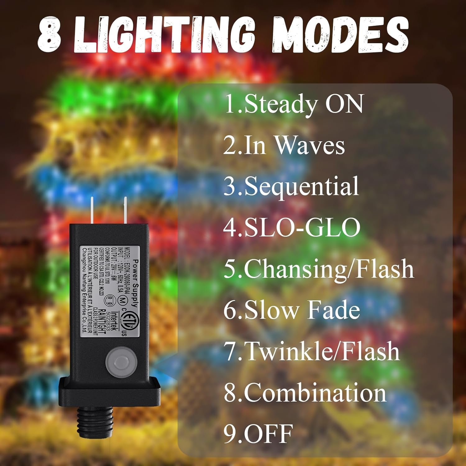 Net Lights Outdoor, 270 LED Christmas Net Lights for Bushes, Connectable mesh Lights with 8 Lighting Modes, 10×10 FT Waterproof Fairy Lights for Garden, Backyard, Holiday - Image 5