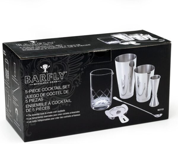 Barfly Essential Deluxe Mixing Cocktail Kit, Stainless Steel (M37131) - Image 3