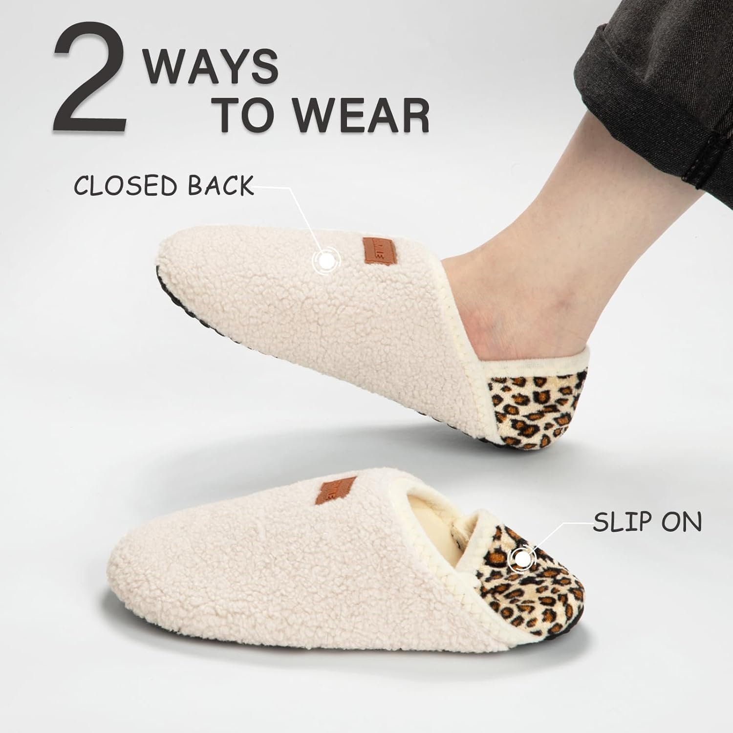 ATHMILE House Slippers for Women Men Indoor Barefoot Slippers Socks Furry Slip on House Shoes Cozy Comfy Slippers for Home Bedroom Travel Yoga - Image 3
