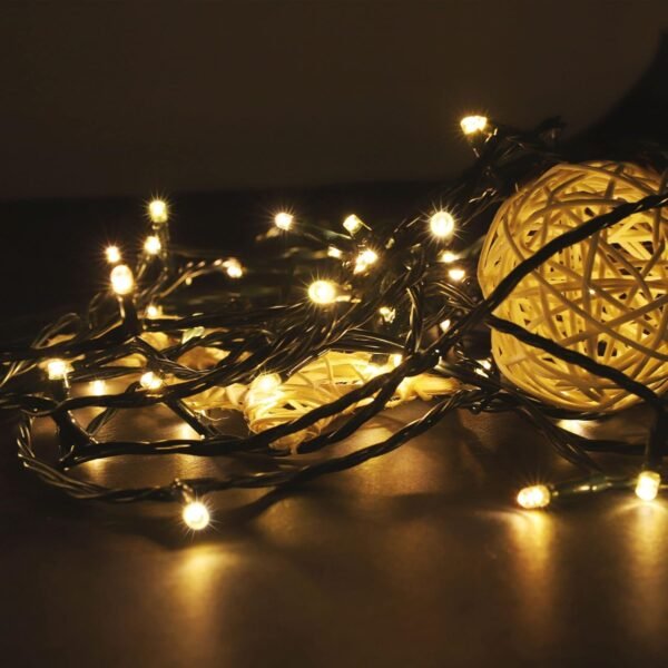 100-1000 LED Christmas Lights, Low Voltage Fairy String Lights with 8 Modes, Ideal for Xmax Tree, Garden, Home, Party, Halloween Festival Deco (Warm White, 500 LEDs) - Image 3