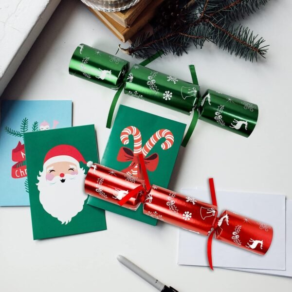 12 Pack Christmas No-snap Party Table Favors, Christmas themed Holiday Supplies with Party Hat, Joke & Little Gift Inside for Kids Adults Christmas Gift - Image 5