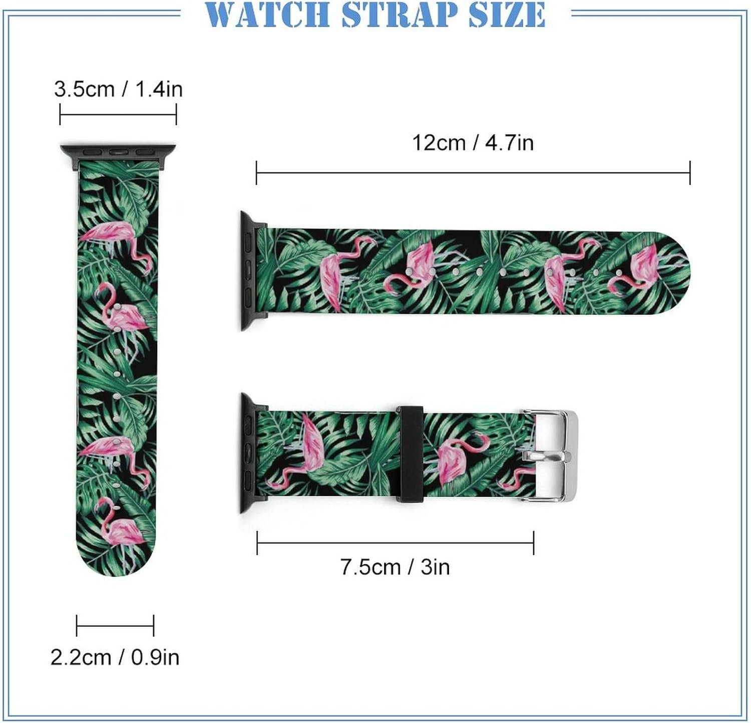 Silicone Watch Band Adjustable Soft Wristbands Strap, Adjustable Sport Strap Compatible with IWatch Series 5/4/3/2/1 - Image 3