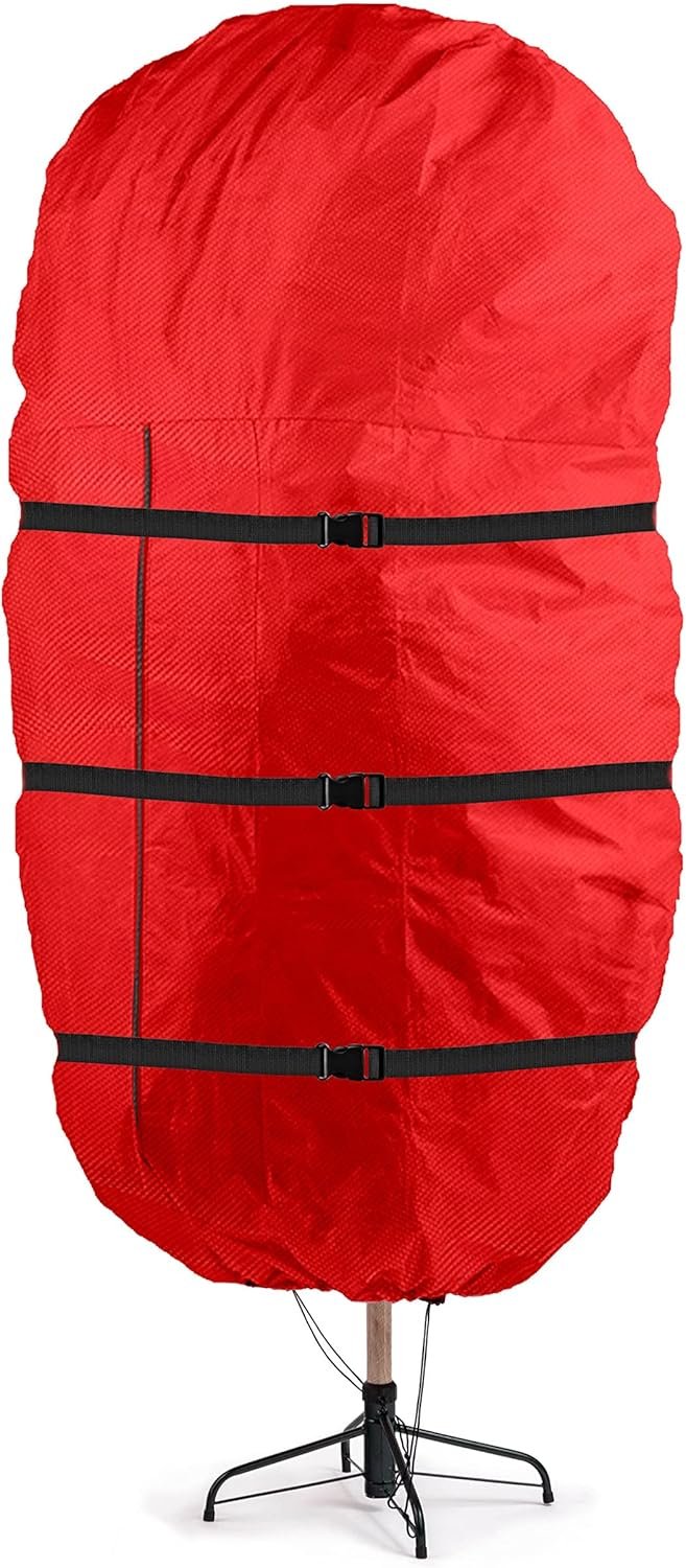 Zober Upright Tree Storage Bag for Christmas Trees of 7.5ft. Tall, Tree Bag Is Made Of Tear Proof 600D Oxford; Comes With Drawstring Hem, Zipper, And Carry Handles, Waterproof Material - Image 2