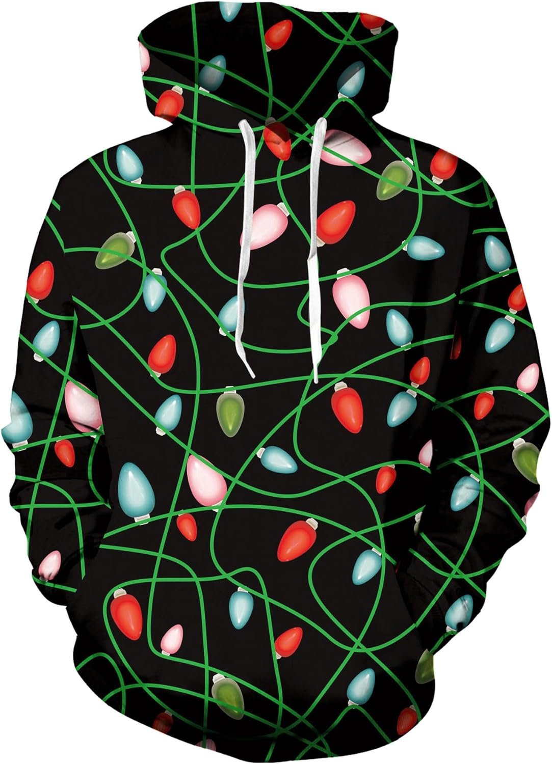 Ugly Christmas Hoodies Mens Womens Funny 3D Printed Sweatshirts with Pockets M-XXL - Image 2