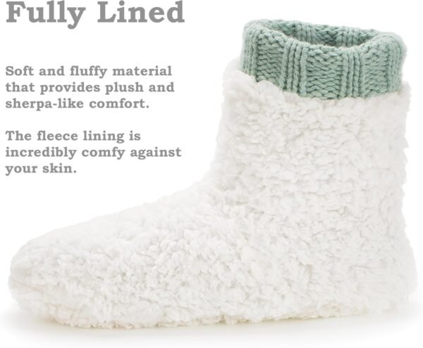 Warm Slipper Socks for Women, Winter Fuzzy House Shoes Indoor, Cozy Christmas Gifts Unique - Image 4