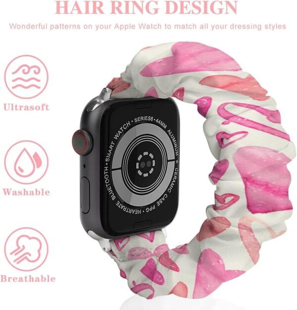 Watch Bands Compatible with Apple Watch 38mm/40mm, 42mm/44mm, Soft Replacement Sport Watch Band Silicone Wristband - Image 4