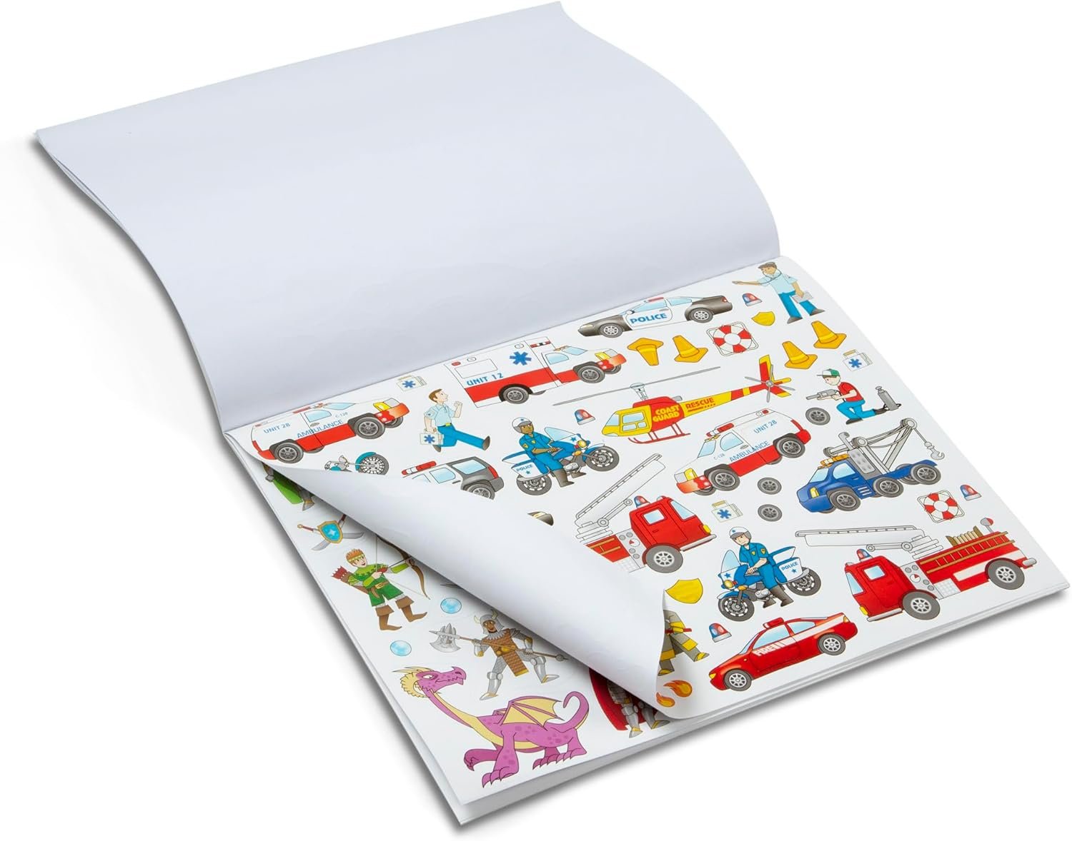 Melissa & Doug Sticker Collection Book: Dinosaurs, Vehicles, Space, and More - 500+ Stickers - FSC Certified - Image 6