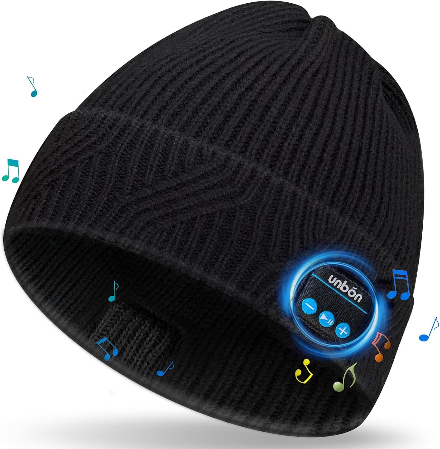 Gifts for Men, Bluetooth Beanie for Men, Christmas Stocking Stuffers for Men Unique, Beanie with Bluetooth Headphones, Cool Tech Gifts for Teen Boys Dad Husband Boyfriend Him Women - Image 2