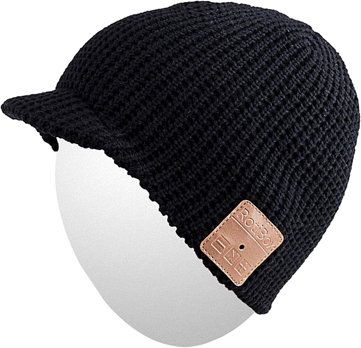 Rotibox Winter Outdoor Sport Trendy Bluetooth Beanie Hat Cap with Wireless Stereo Headphone Headset Speaker Mic Hands Free Compatible with iPhone Samsung Android Cell Phones, Black - Image 3