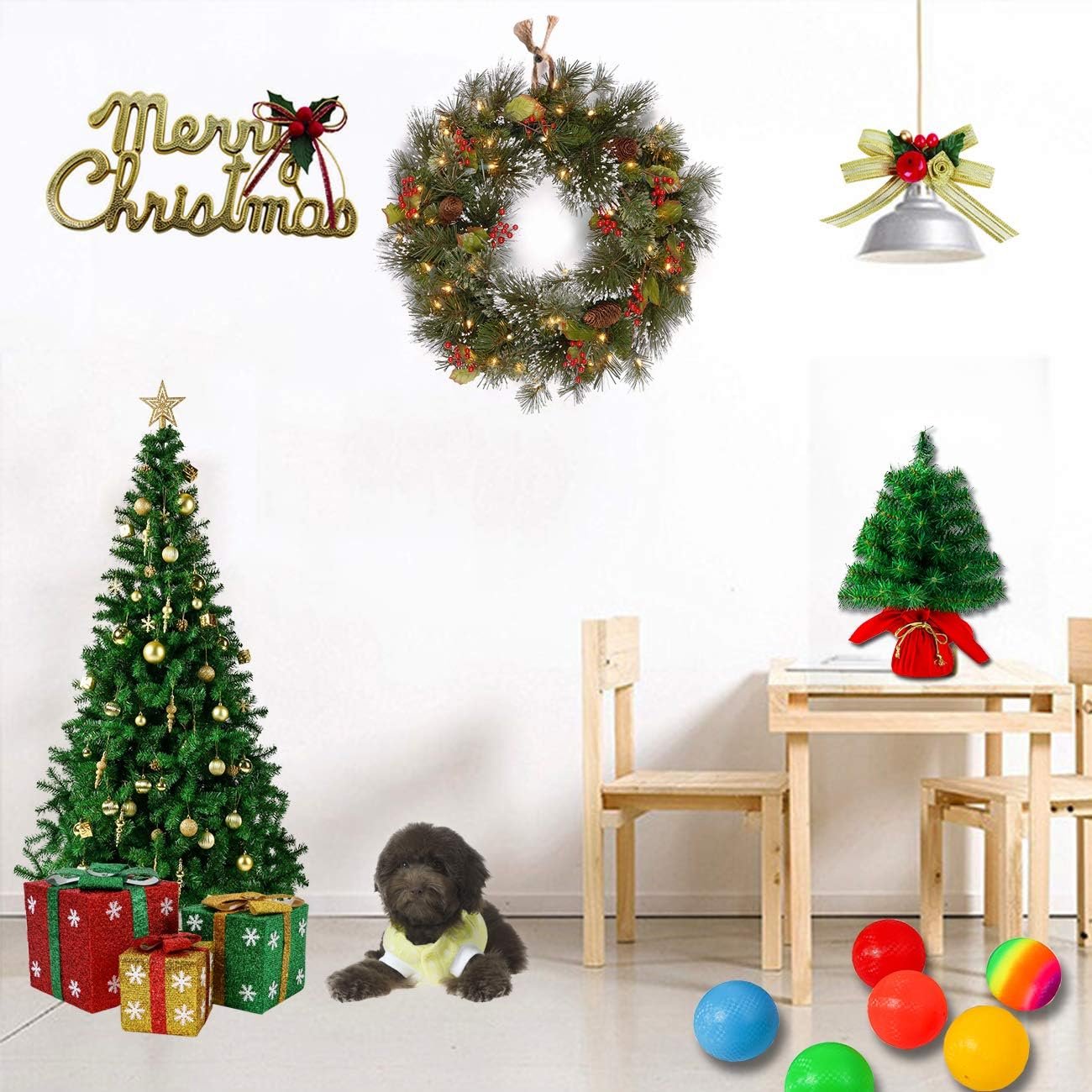 Sunnyglade 4 FT Premium Artificial Christmas Tree 400 Tips Full Tree Easy to Assemble with Christmas Tree Stand (4ft) - Image 3